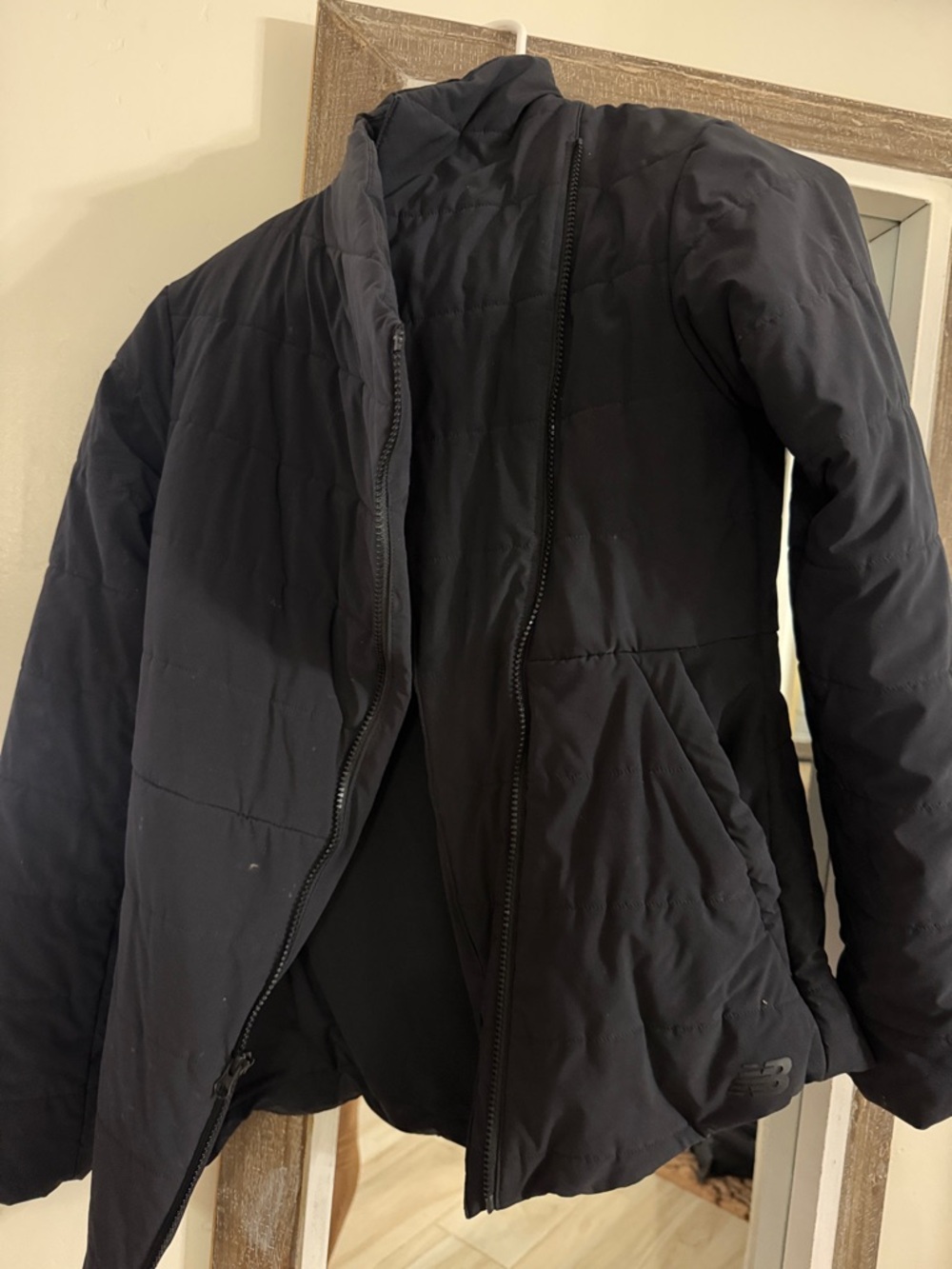 New Balance Black Quilted Puffer Jacket